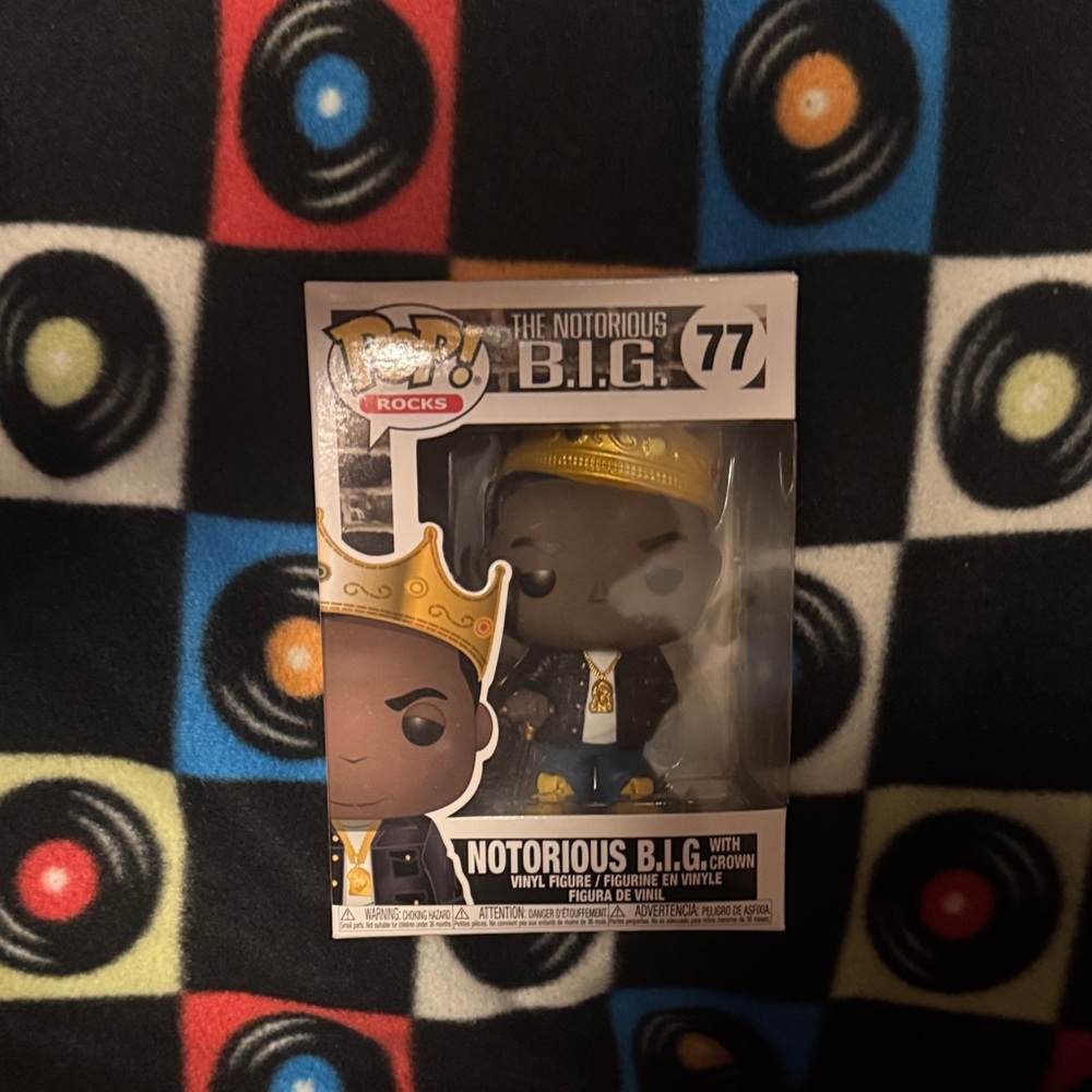 Funko Notorious B.I.G. Figure with Gold Crown